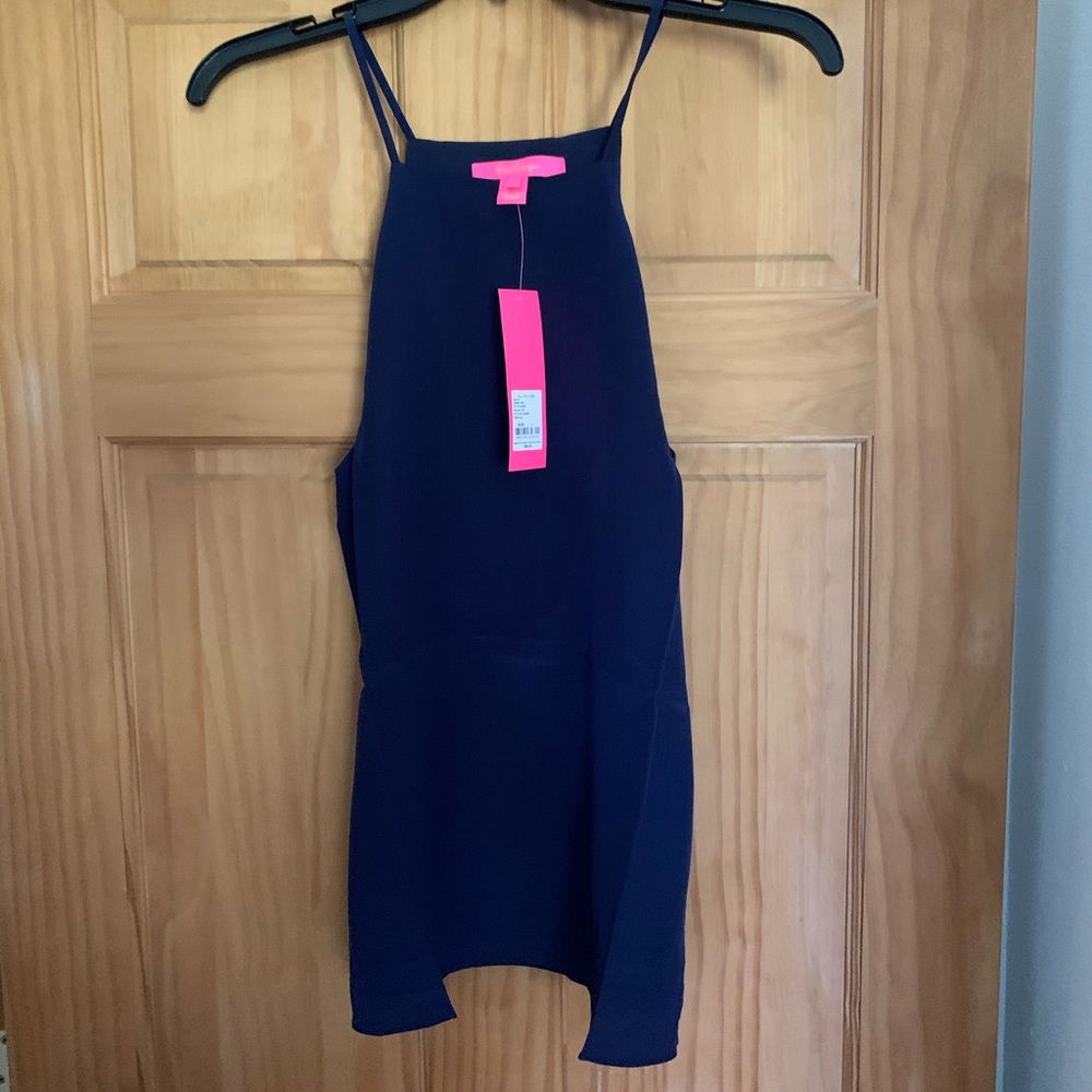 NWT Lilly Pulitzer Rae square neck silk top